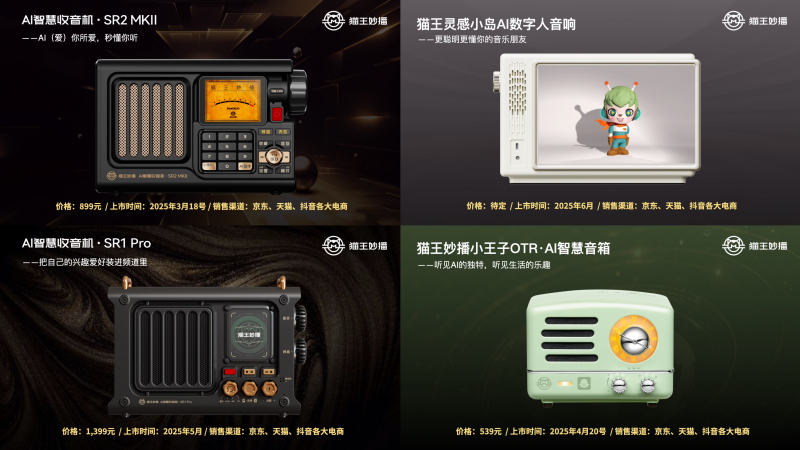 猫王品牌十年迎来升级迭代再次使出王炸，十余年创新AI智慧音响将掀起新浪潮